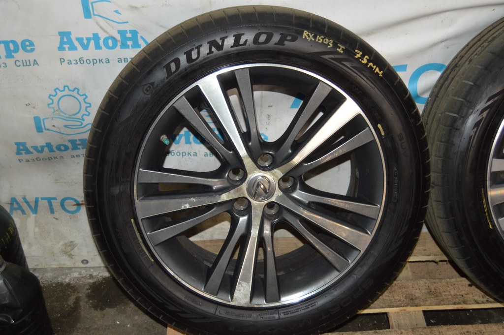 Диск колесный R19 5x114.3х7.5J Lexus RX450h 10-14 (03) 1, легкая бордюрка, полез хром