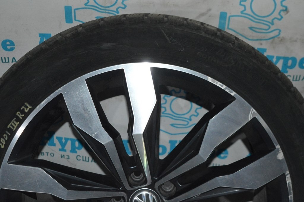 Диск колесный R21 9.5J ET31 VW Touareg 18- (01) бордюрка 3 — фото 2