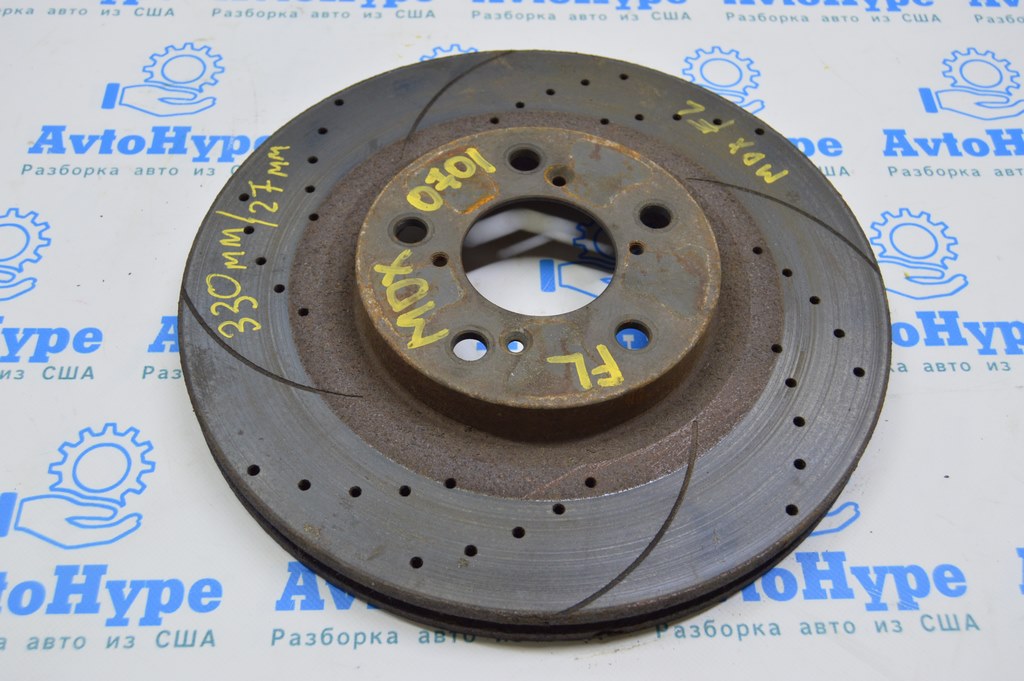 Диск тормозной перед лев Acura MDX 07-13 330/27мм