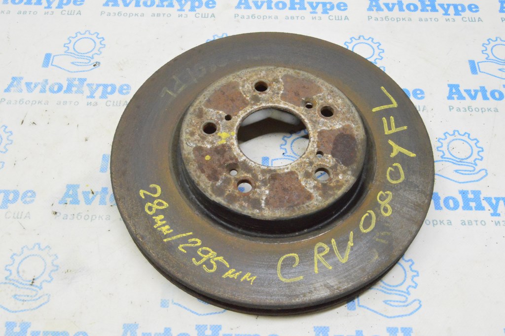 Диск тормозной перед лев Honda CRV 07-11 295/28мм
