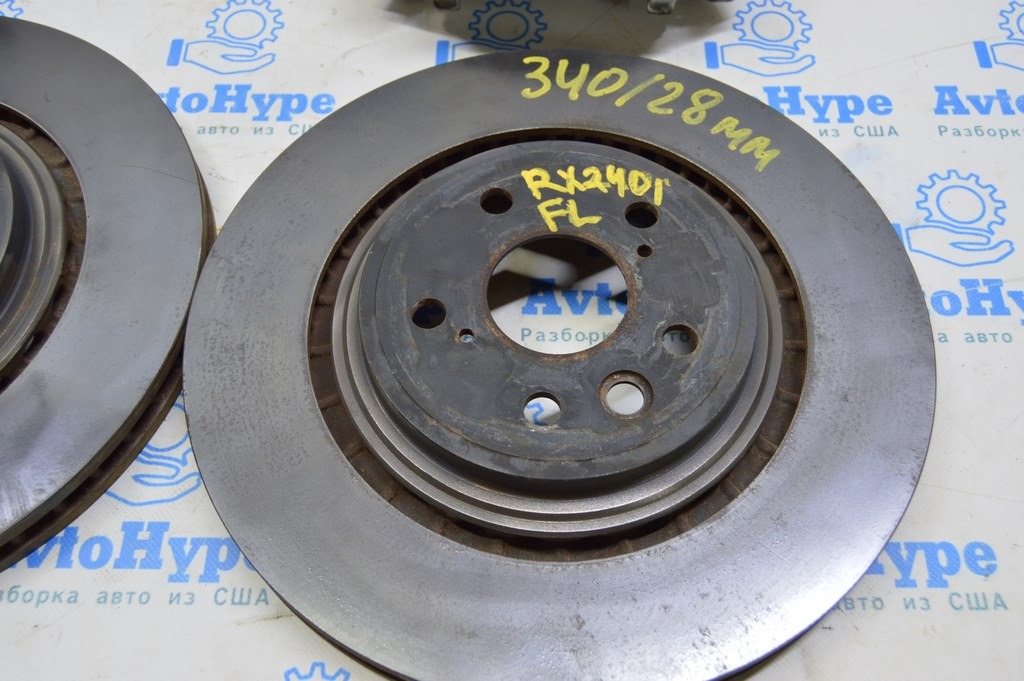 Диск тормозной перед лев Lexus RX 350/350h 23- 340/28мм