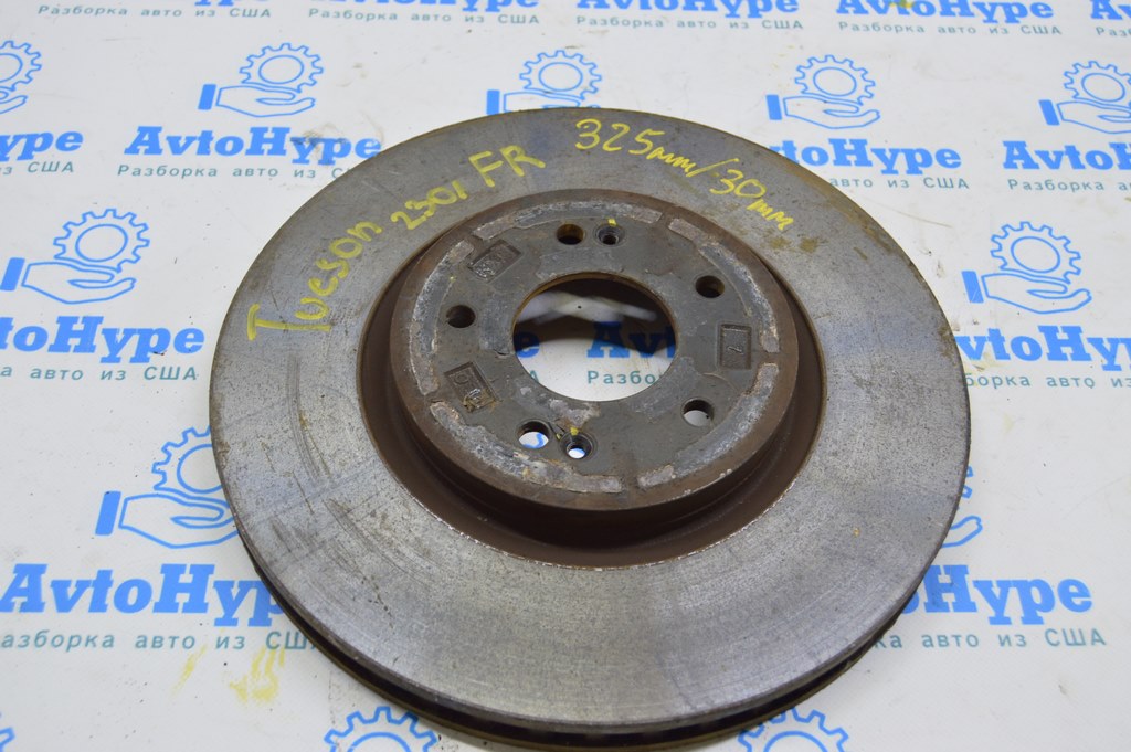 Диск тормозной перед прав Hyundai Tucson 22- 325/30мм