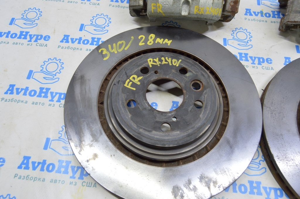 Диск тормозной перед прав Lexus RX 350/350h 23- 340/28мм