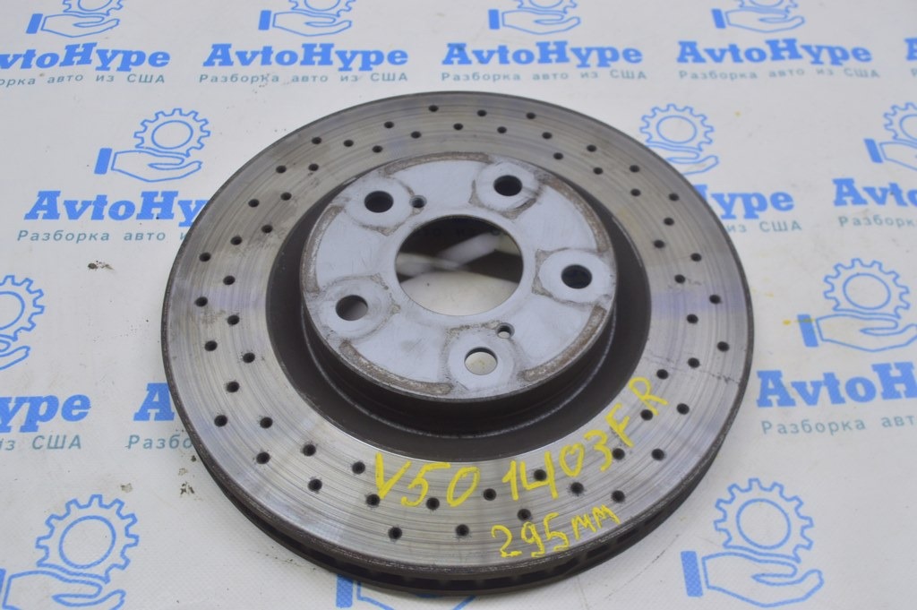Диск тормозной перед прав Toyota Camry v50 12-14 usa\euro (03) перфорация 295мм