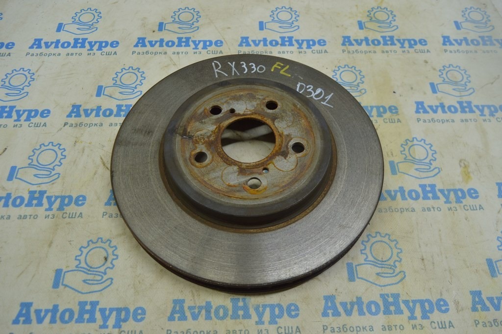 Диск тормозной передний левый Lexus RX300 RX330 RX350 RX400h 04-09