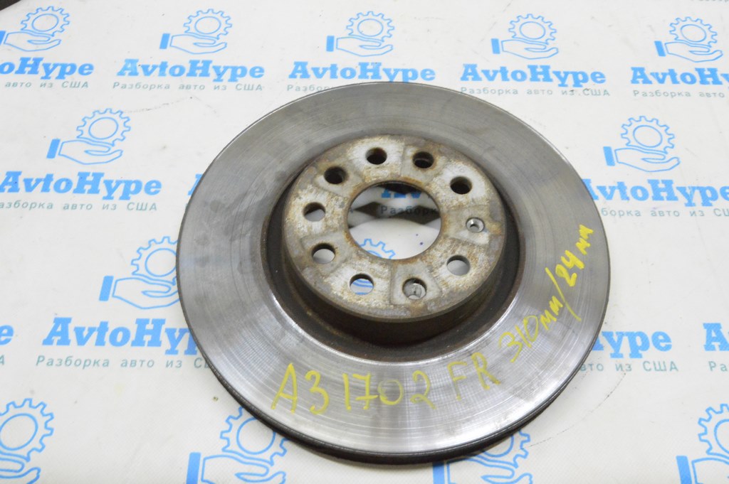 Диск тормозной передний правый Audi A3 8V 15-20 (02) 24мм