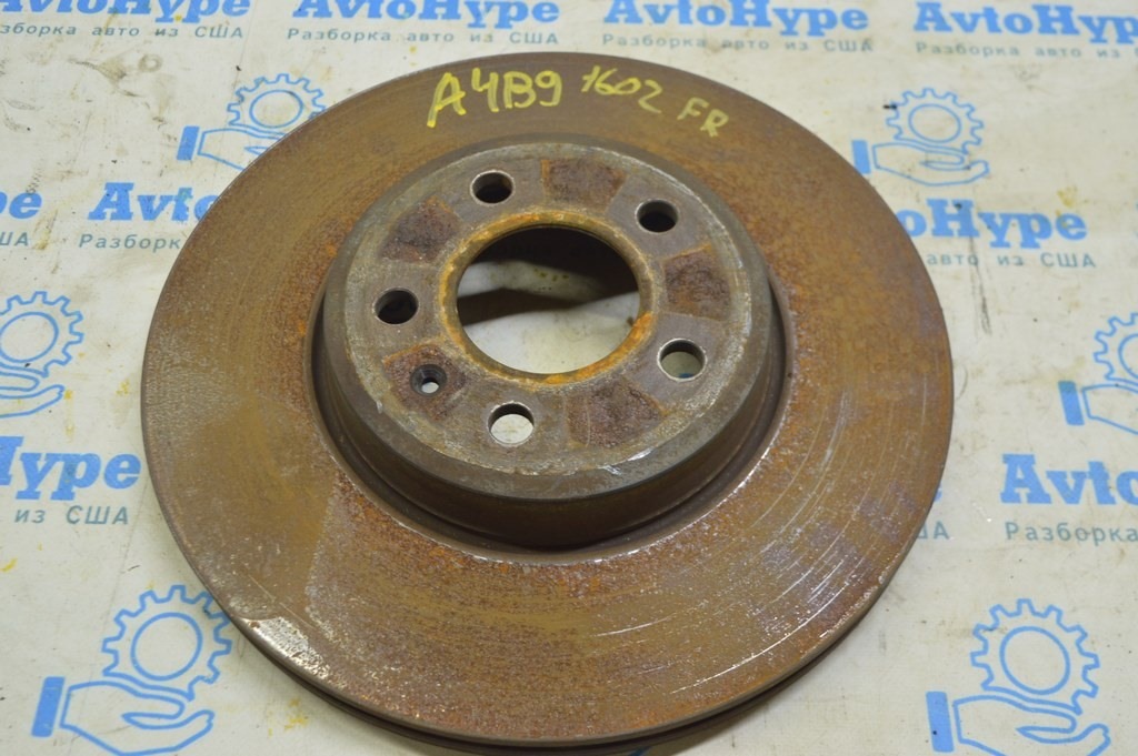 Диск тормозной передний правый Audi A4 B9 17- 314/25мм (02)