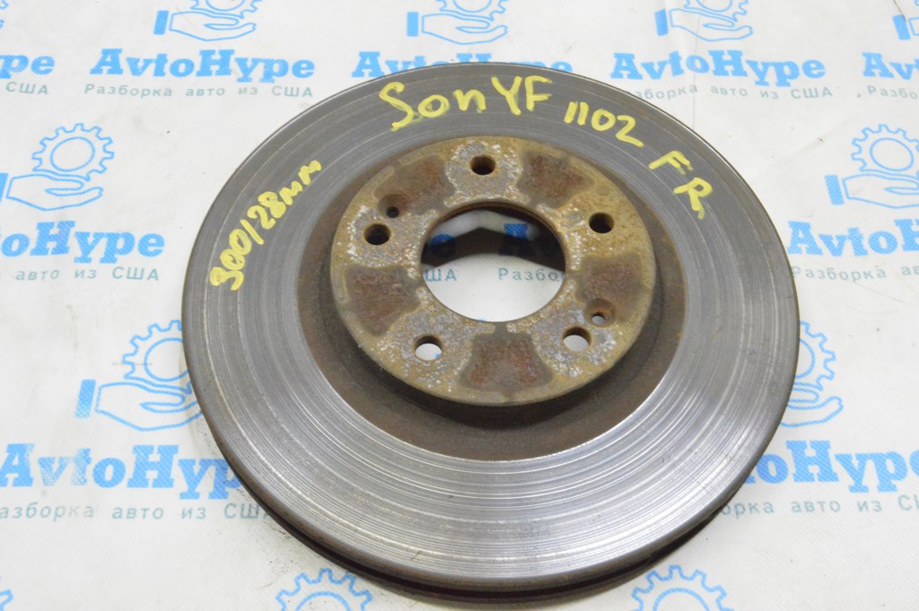 Диск тормозной передний правый Hyundai Sonata 11-15 300/28мм