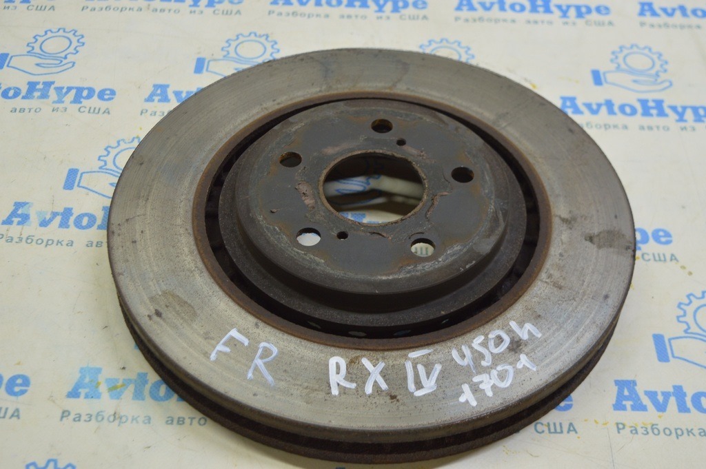 Диск тормозной передний правый Lexus RX350 RX450h 16-22 337мм