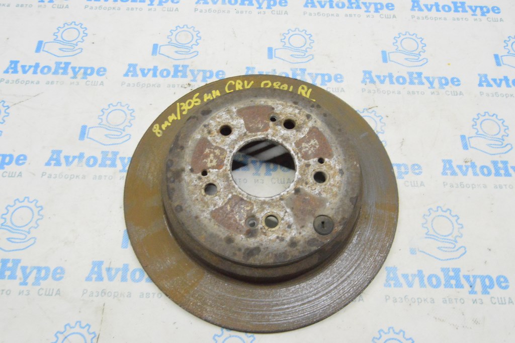 Диск тормозной зад лев Honda CRV 07-09 305/8мм