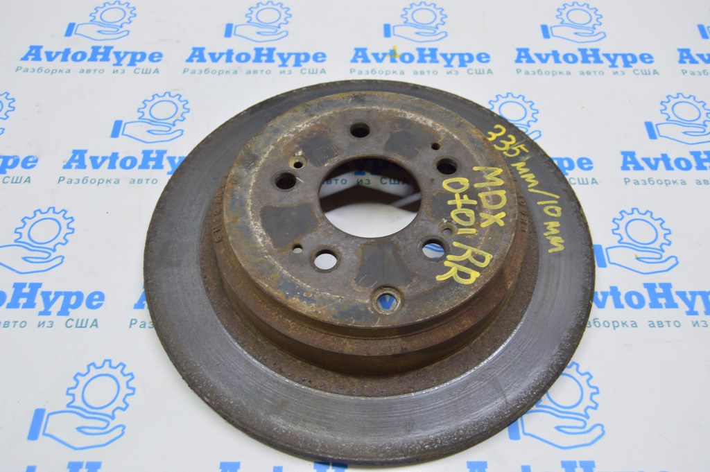 Диск тормозной зад прав Acura MDX 07-13 335/10мм