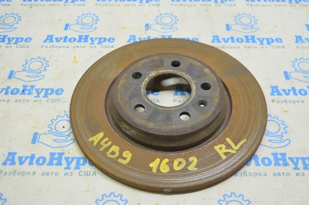 Диск тормозной задний левый Audi A4 B9 17- 300/12мм тип 1 (02)