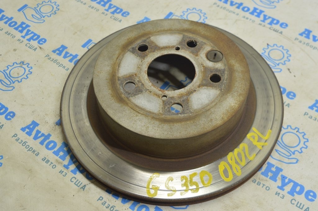 Диск тормозной задний левый Lexus GS300 GS350 GS430 GS450h 06-11 (02)