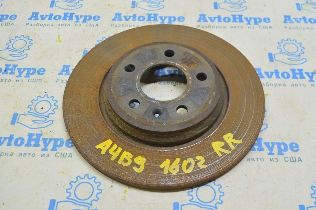 Диск тормозной задний правый Audi A4 B9 17- 300/12мм тип 1 (02)