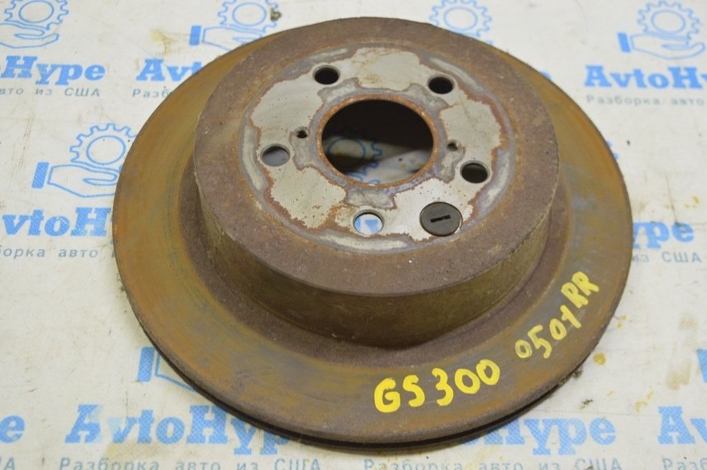 Диск тормозной задний правый Lexus GS300 GS350 GS430 GS450h 06-11 (01)