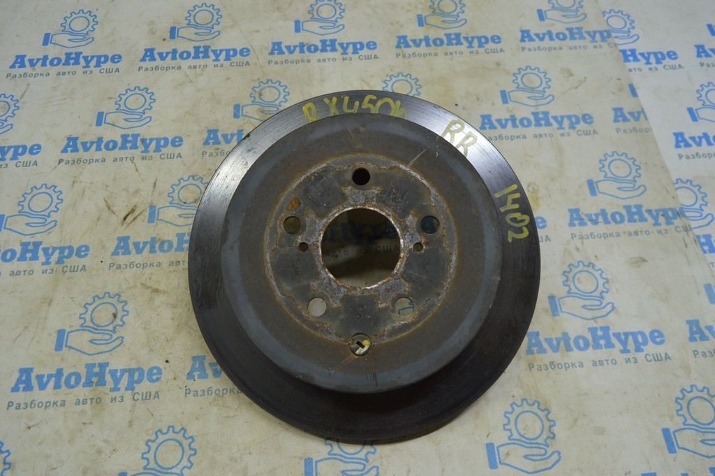 Диск тормозной задний правый Lexus RX350 RX450h 10-15 310/10мм