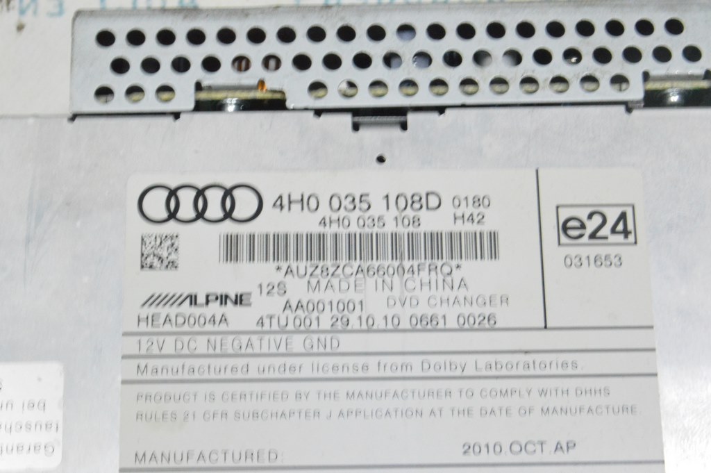 DVD Changer Audi A8 D4 10-17 (01) — фото 3