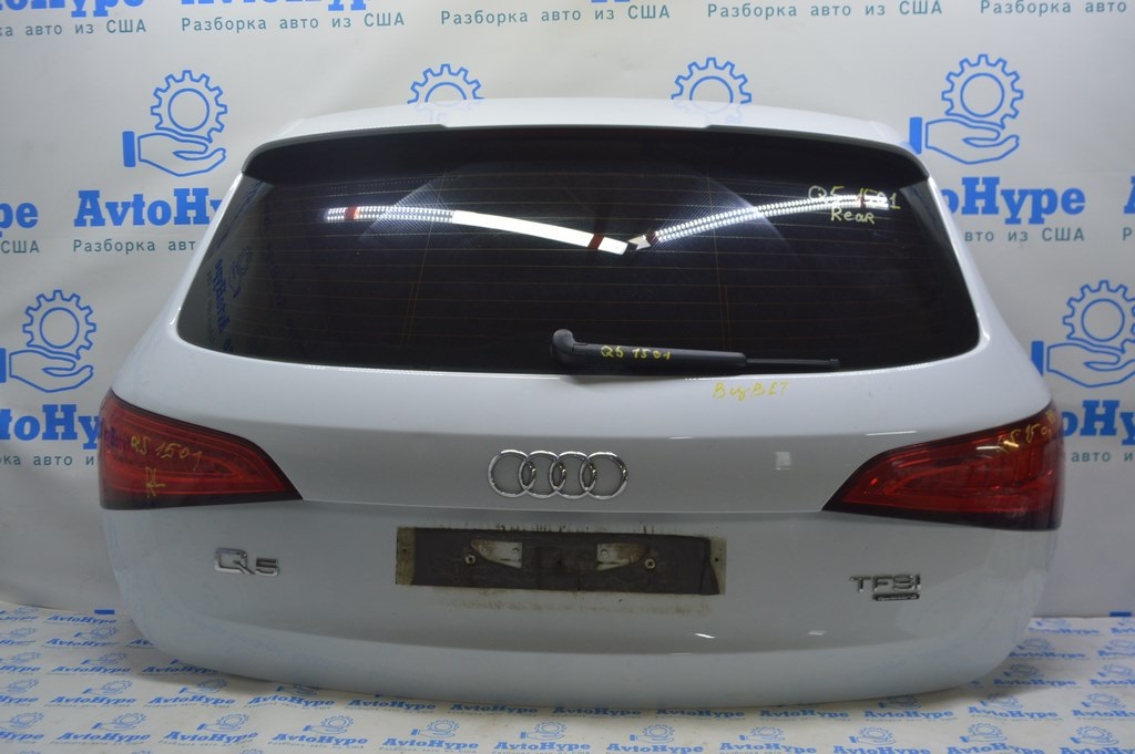 Дверь багажника голая без стекла Audi Q5 8R 09-17 белая в цвет (01)