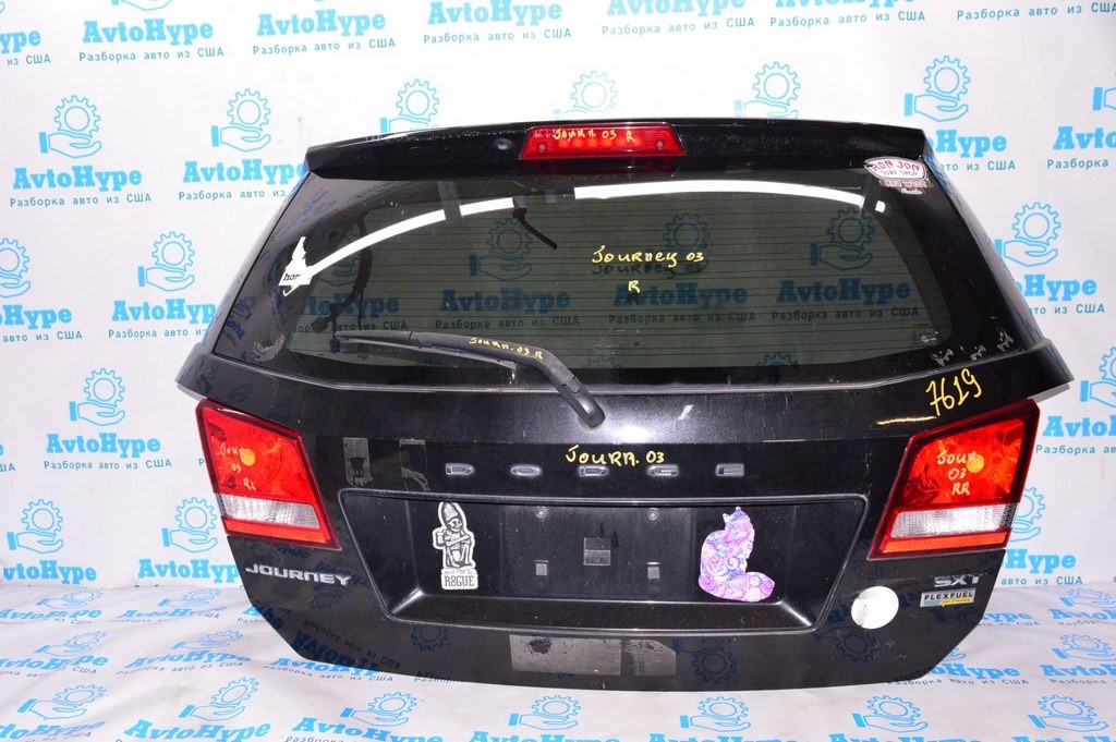 Дверь багажника голая Dodge Journey 11- черный цвет PXR (03)