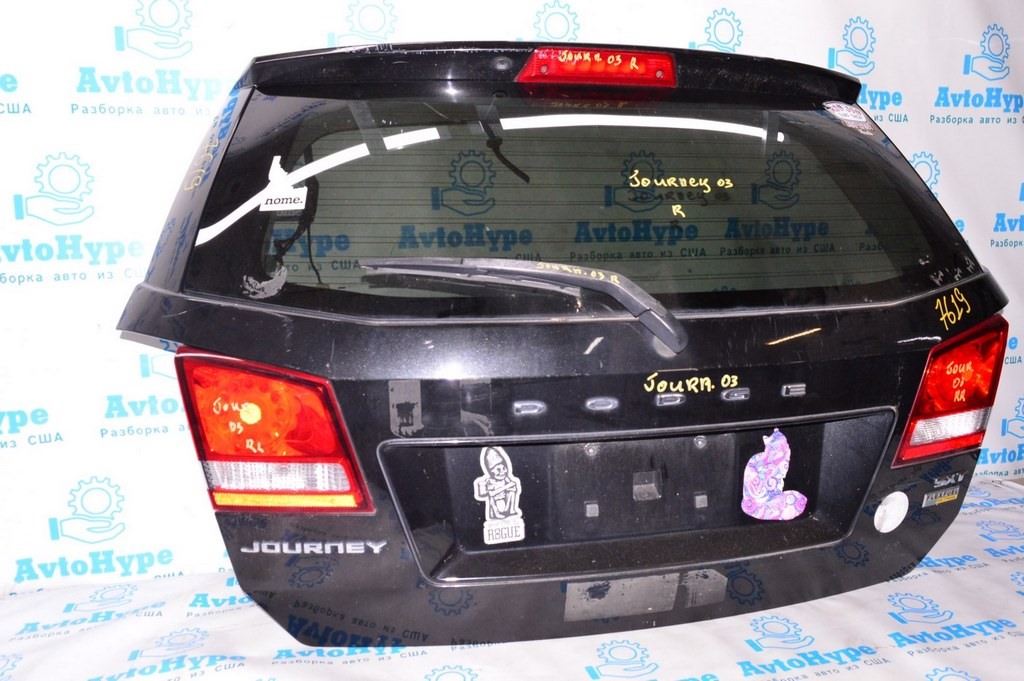 Дверь багажника голая Dodge Journey 11- черный цвет PXR (03) — фото 2
