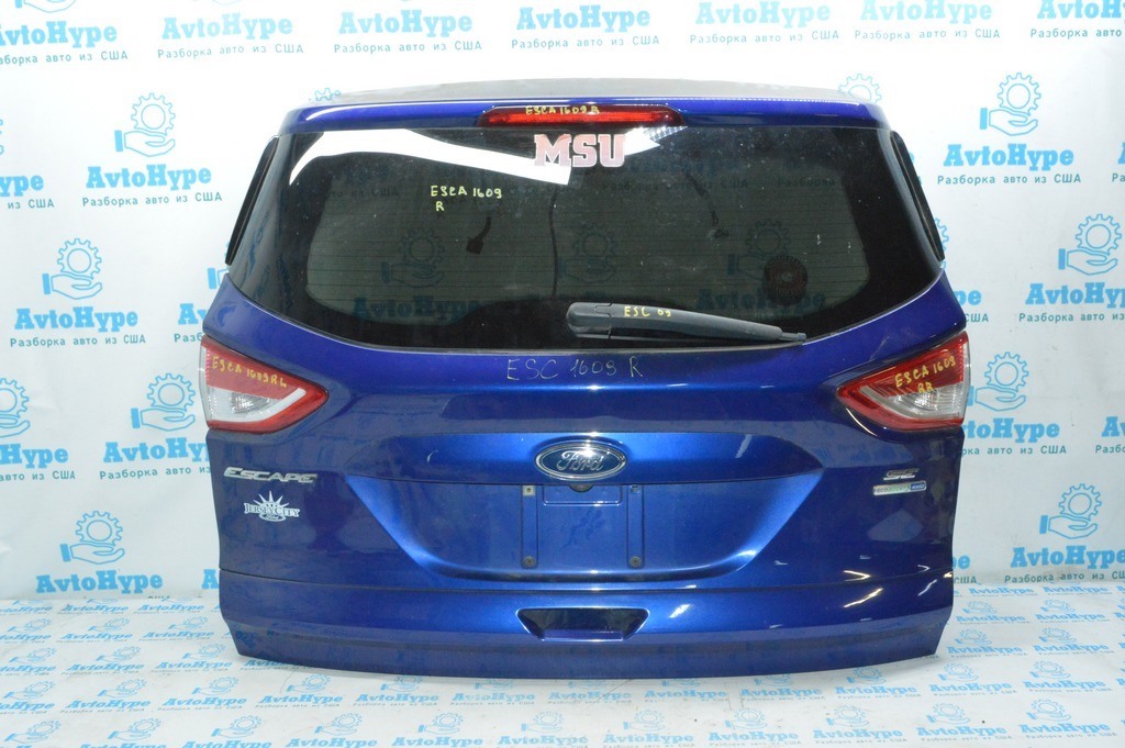 Дверь багажника голая Ford Escape MK3 13-16 без стекла синий цвет J4 (09)