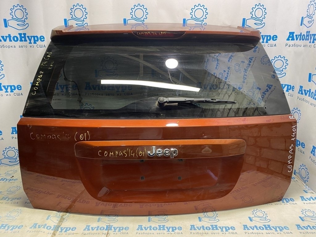 Дверь багажника голая Jeep Compass 11-16 оранж (01) 10/10