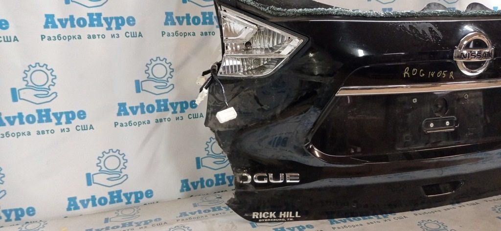 Дверь багажника голая Nissan Rogue 14- (05) черный,цвет KH3 нет куска левой части — фото 2