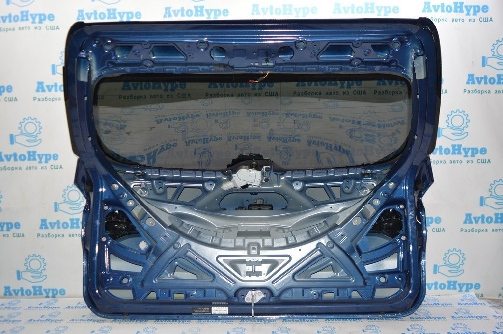 Дверь багажника голая со стеклом BMW X3 G01 18-21 (01) цвет phytonic-blau metallic — фото 2