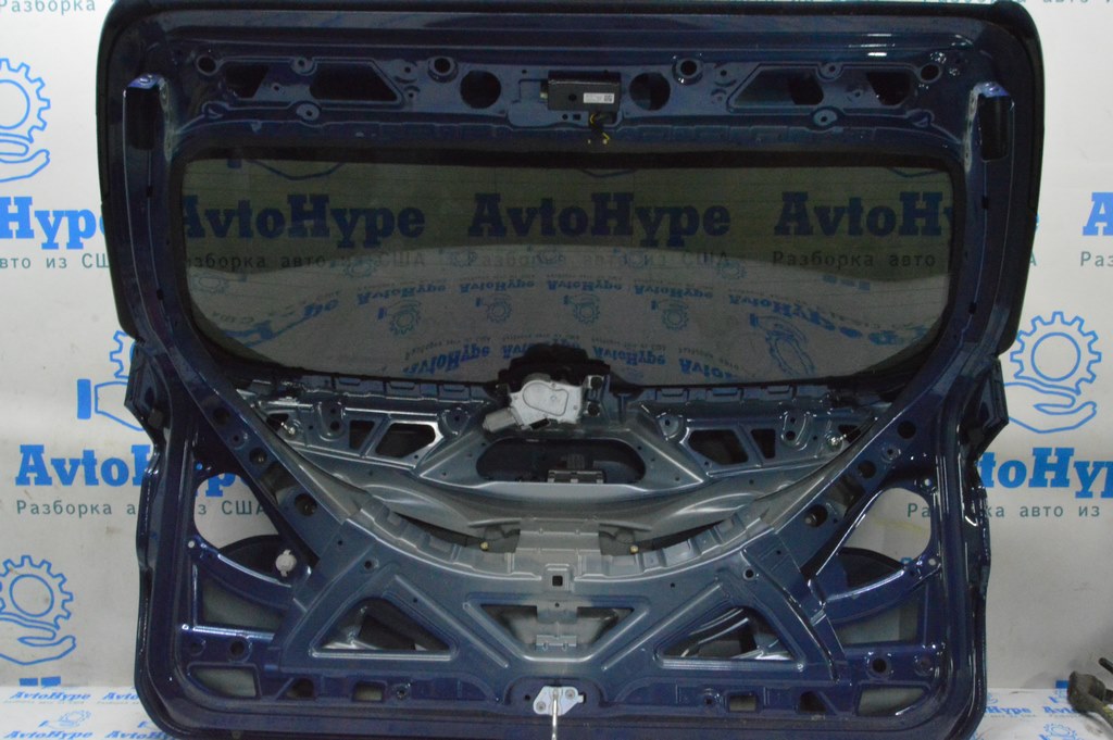 Дверь багажника голая со стеклом BMW X3 G01 18-21 (02) цвет phytonic-blau metallic — фото 2