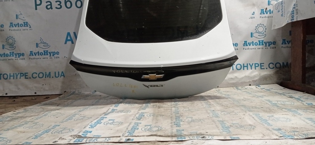 Дверь багажника голая со стеклом Chevrolet Volt 16- белая (01) — фото 2
