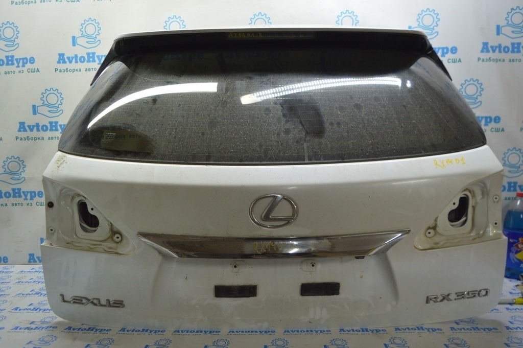 Дверь багажника голая  со стеклом Lexus RX350 RX450h 10-15 белый 077 (01)