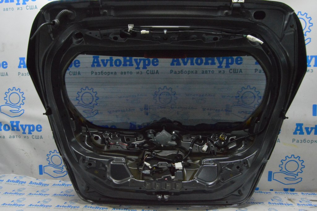 Дверь багажника голая со стеклом Nissan Leaf 18- (02) графит — фото 2