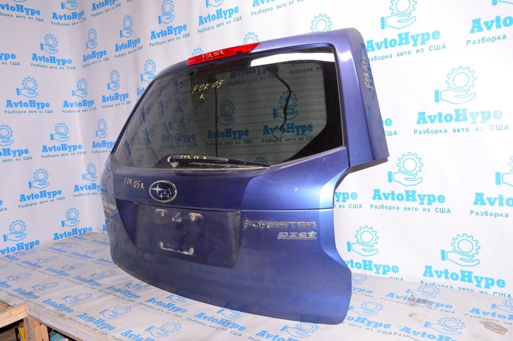 Дверь багажника голая Subaru Forester 14-18 SJ (04) синий цвет без стекла — фото 2