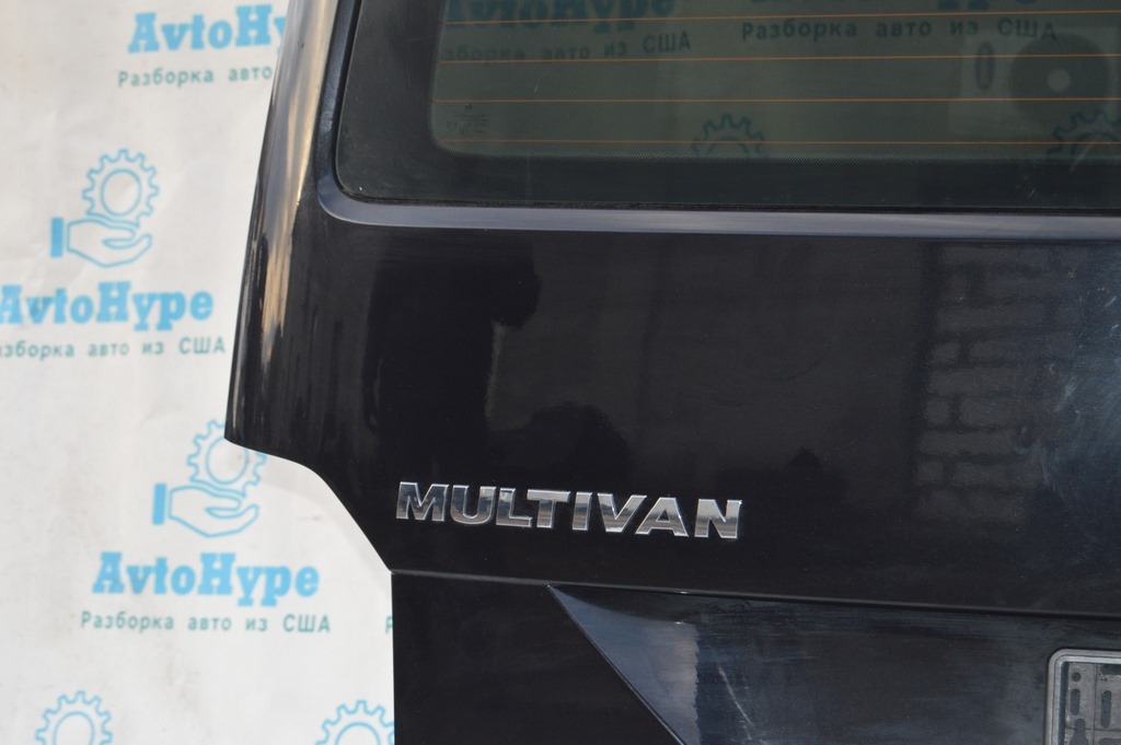 Дверь багажника в сборе VW Multivan T6 16-19 черная в цвет (01) крашена, шпакля, под камеру — фото 3