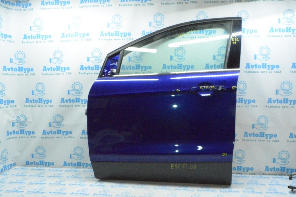Дверь голая перед лев Ford Escape MK3 13- синий J4 (09) примята