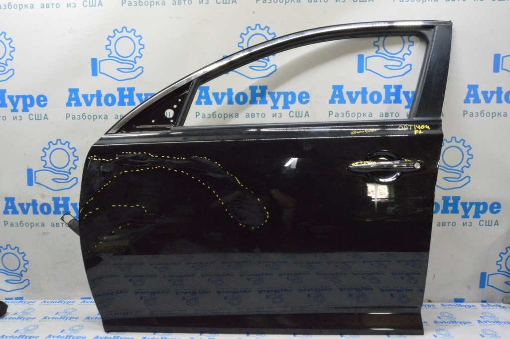 Дверь голая перед лев Kia Optima 11-15 (04) черная, дефект, крашена