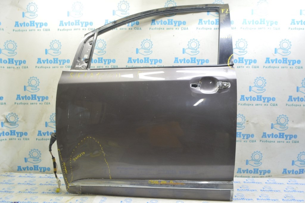 Дверь голая перед лев Toyota Sienna 11-17 (01) графит, замята