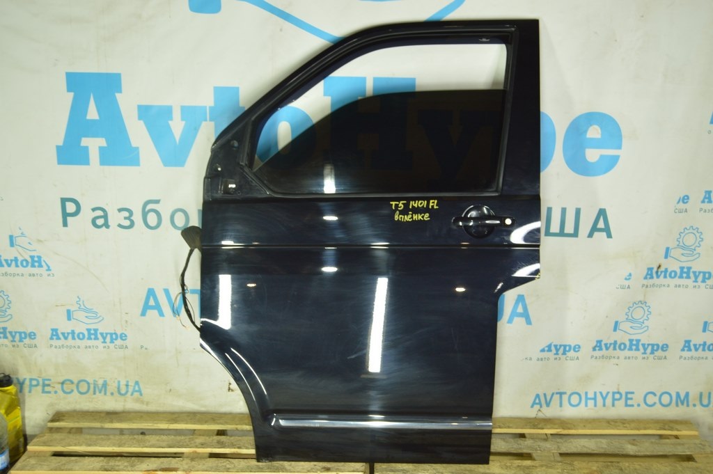 Дверь голая перед лев VW Multivan T5 09-15 (01) черная, тычки