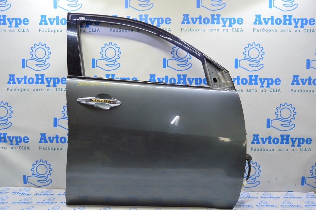 Дверь голая перед прав Acura MDX 07-13 (01) зеленая