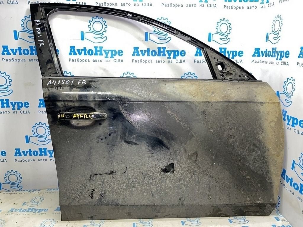 Дверь голая перед прав Audi a4 b8 08-16 (01) горелая