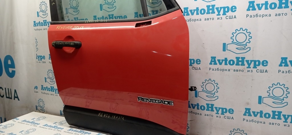 Дверь голая перед прав Jeep Renegade 15- оранжевый цвет (03) — фото 3