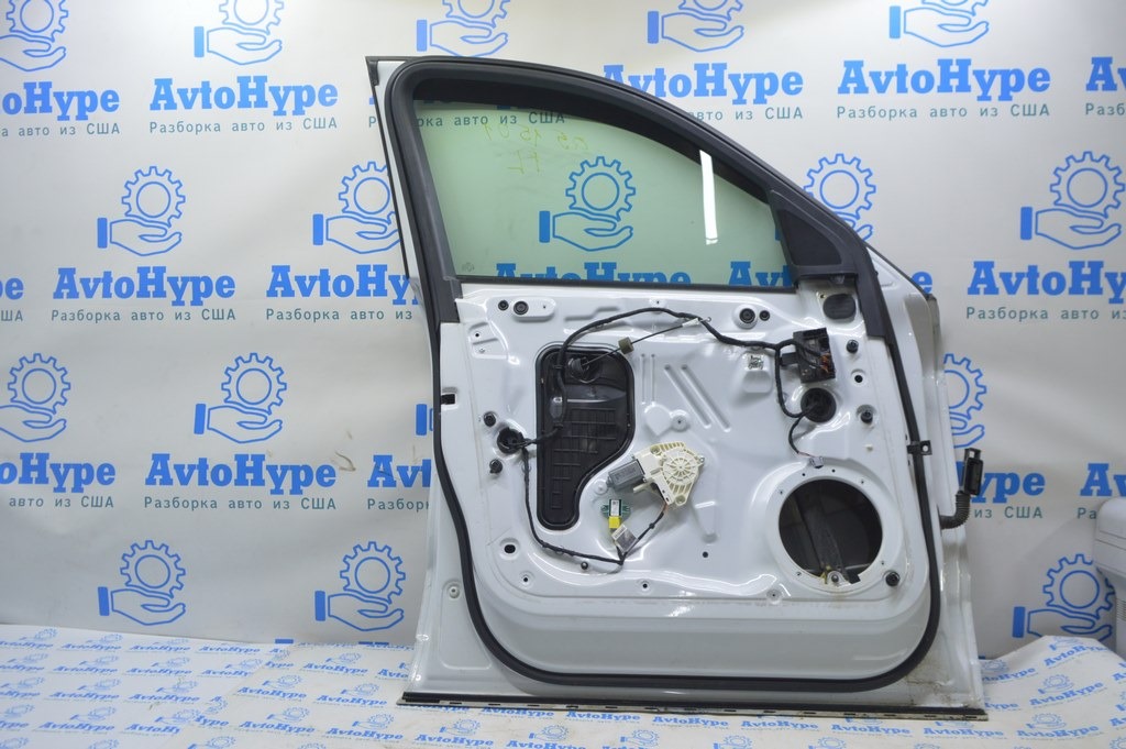 Дверь голая передняя левая Audi Q5 8R 09-17 keyless белый цвет T9/Y9C (02) — фото 2