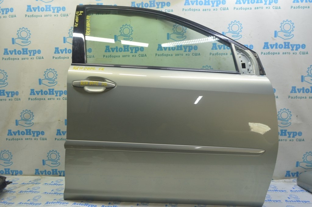 Дверь голая передняя правая Lexus RX300 RX330 RX350 RX400h 04-09 (02) серебро