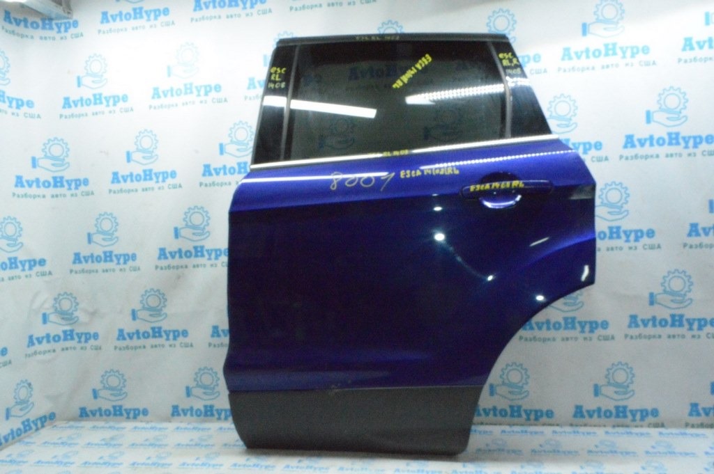 Дверь голая зад лев Ford Escape MK3 13- синий цвет J4(08) царапина снизу
