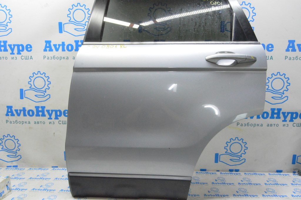 Дверь голая зад лев Honda CRV 07-11 (01) серебро, тычки, царапина