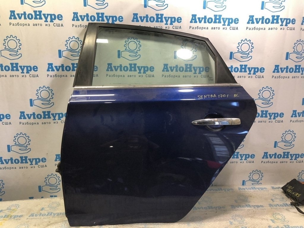 Дверь голая зад лев Nissan Sentra 15-19 (01) синяя цвет RAY