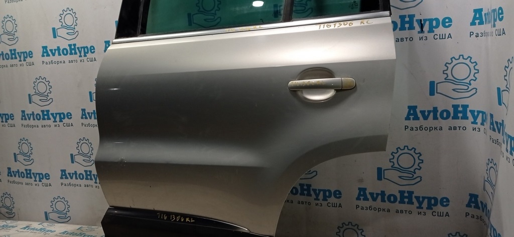 Дверь голая зад лев VW Tiguan 09-17 (06) серебро тычка — фото 3