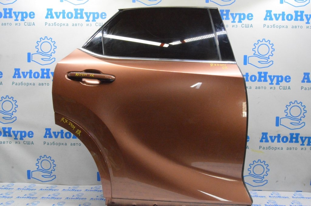 Дверь голая зад прав Lexus RX 350/350h/500h 23- (01) медный 4Y5