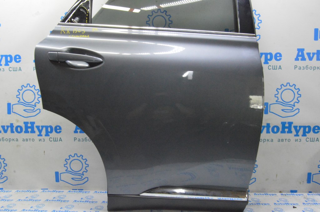 Дверь голая зад прав Lexus RX350 RX450h 10-15 (03) графит, крашена, тычка
