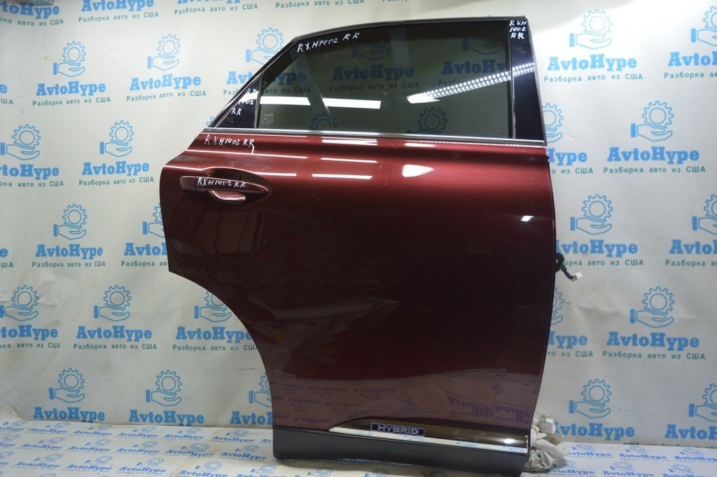 Дверь голая зад прав Lexus RX350 RX450h 10-15 бордовый цвет код 3S0 (02)